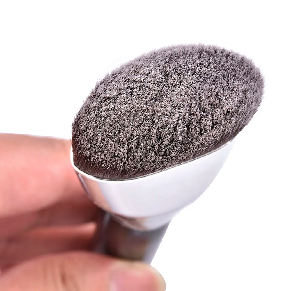 Luxury Champagne Makeup Brushes Flat Top Foundation Brush Large Face Brush Repair brush contour brush for Liquid Cream Powder
