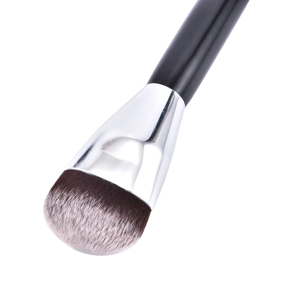 Luxury Champagne Makeup Brushes Flat Top Foundation Brush Large Face Brush Repair brush contour brush for Liquid Cream Powder