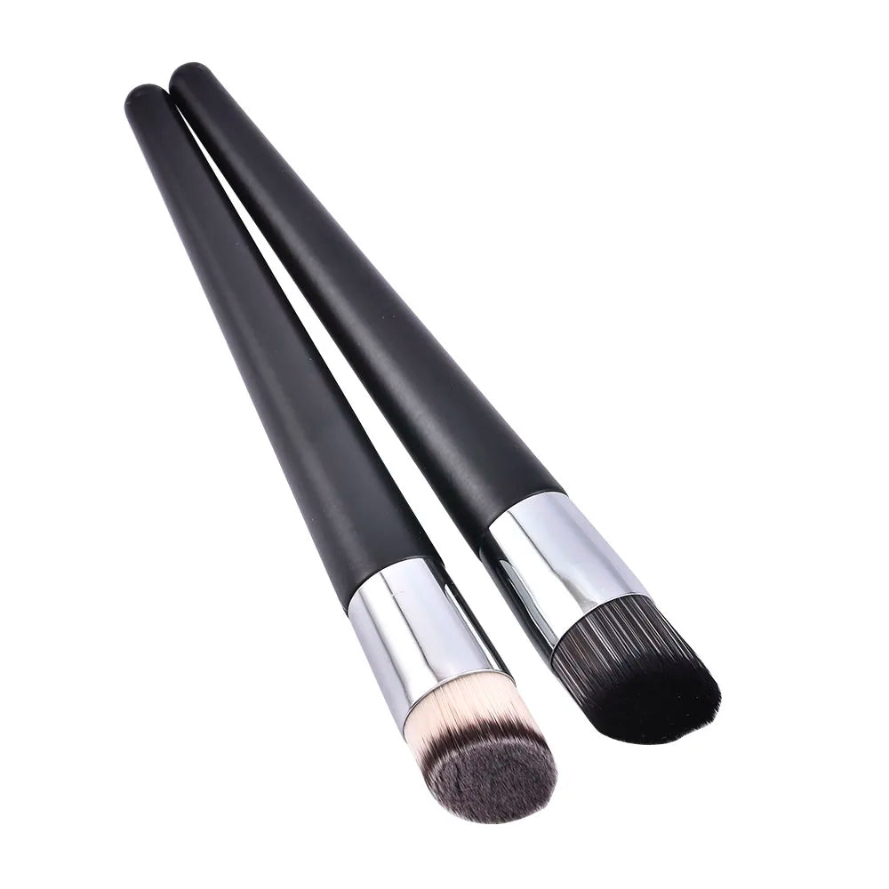 Luxury Champagne Makeup Brushes Flat Top Foundation Brush Large Face Brush Repair brush contour brush for Liquid Cream Powder