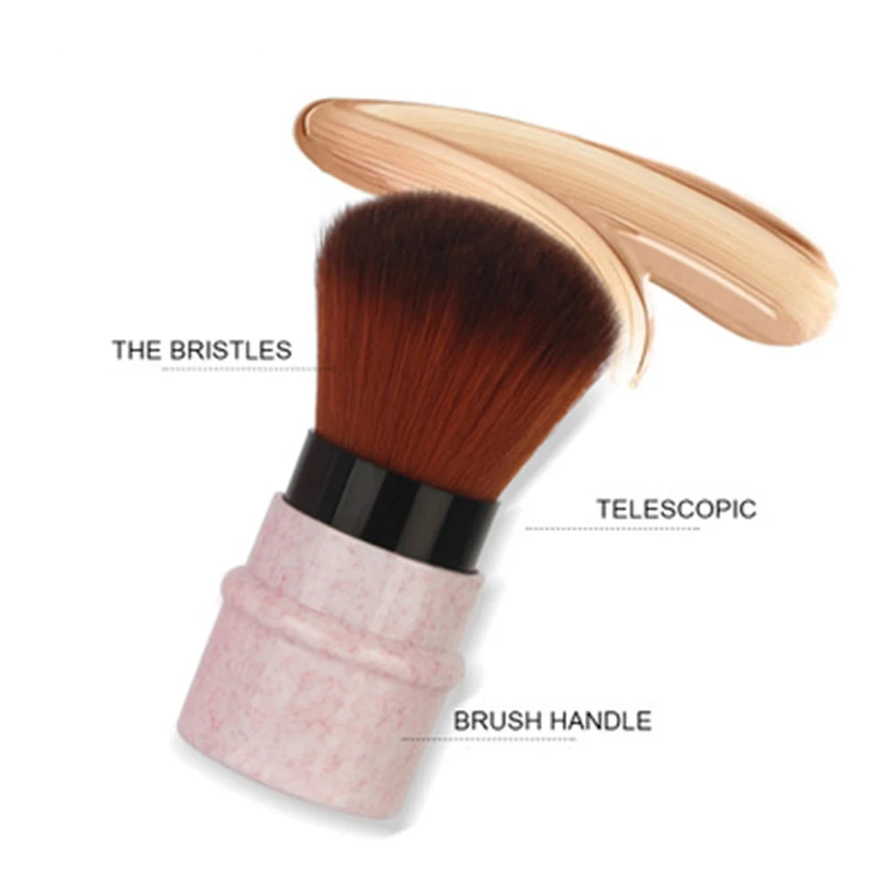 Luxury Champagne Makeup Brushes Flat Top Foundation Brush Large Face Brush Repair brush contour brush for Liquid Cream Powder
