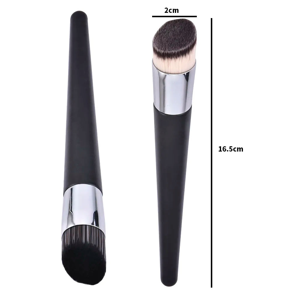 Luxury Champagne Makeup Brushes Flat Top Foundation Brush Large Face Brush Repair brush contour brush for Liquid Cream Powder