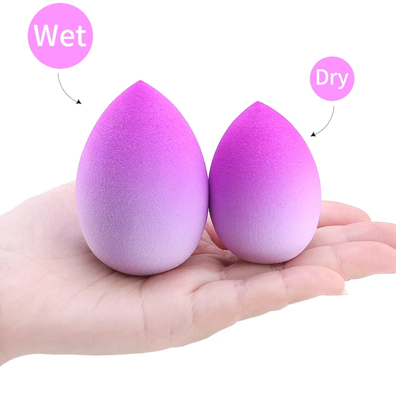 Makeup Sponge Marbling Water-drop Shape Foundation Concealer Sponges Dry and Wet Mix Powder Puffs Cosmetic Puff Makeup Tools
