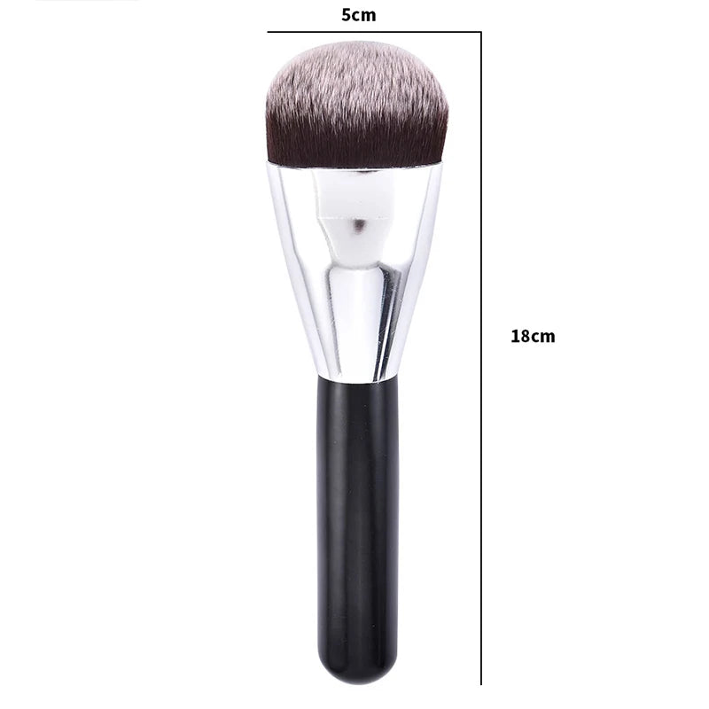 Luxury Champagne Makeup Brushes Flat Top Foundation Brush Large Face Brush Repair brush contour brush for Liquid Cream Powder