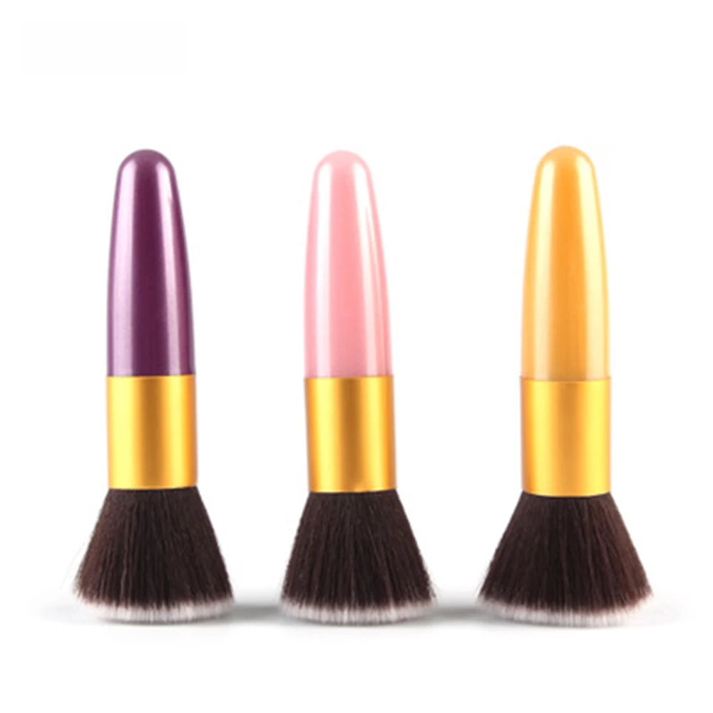 Luxury Champagne Makeup Brushes Flat Top Foundation Brush Large Face Brush Repair brush contour brush for Liquid Cream Powder