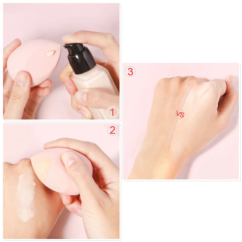 Makeup Sponge Marbling Water-drop Shape Foundation Concealer Sponges Dry and Wet Mix Powder Puffs Cosmetic Puff Makeup Tools