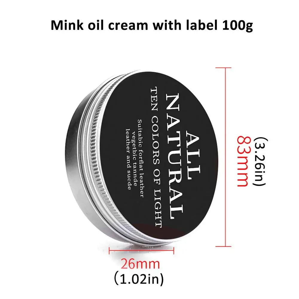 30/50/100g Leather Care Cream Natural Leather Conditioner Genuine leather mink cream care oil Refurbishing Restoration Agent
