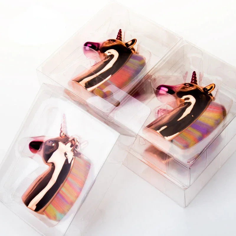 Cute Cartoon Unicorn Nail Art Makeup Brushes Synthetic Hair Blush Woman Makeup Brush Face Powder Foundation Cosmetic Makeup Tool