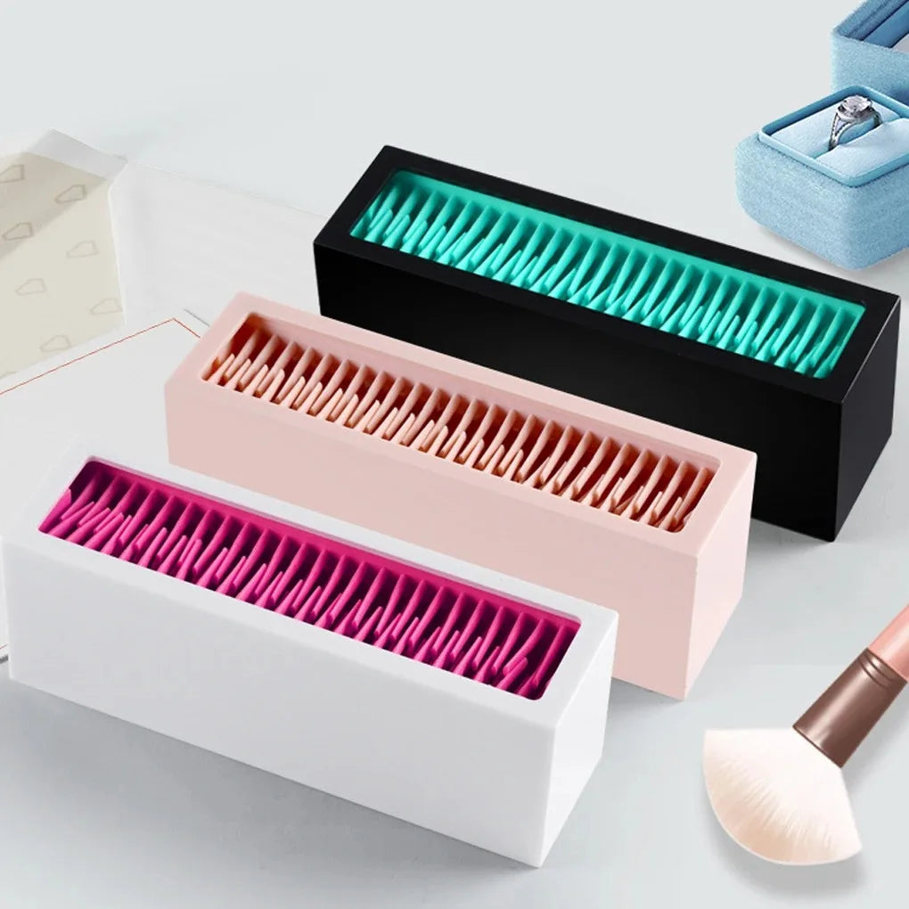Makeup Brushes Holder Silicone Storage Rack for Cosmetic Tools Desktop Makup Brush Holder Organizer Rack，gift