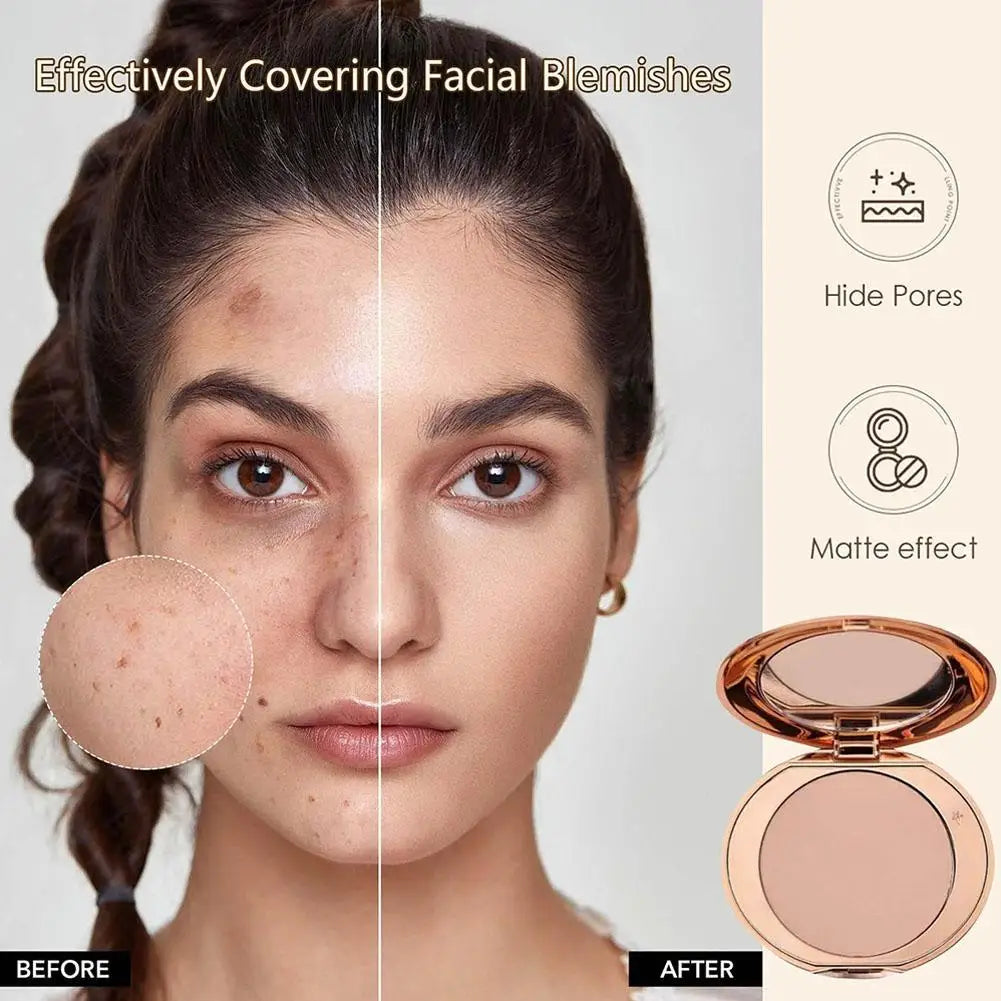 Facial Oil Control Powder Concealer Bronzer Foundation Natural Powder Waterproof Contour Palette Shadow Powder Concealer Makeup