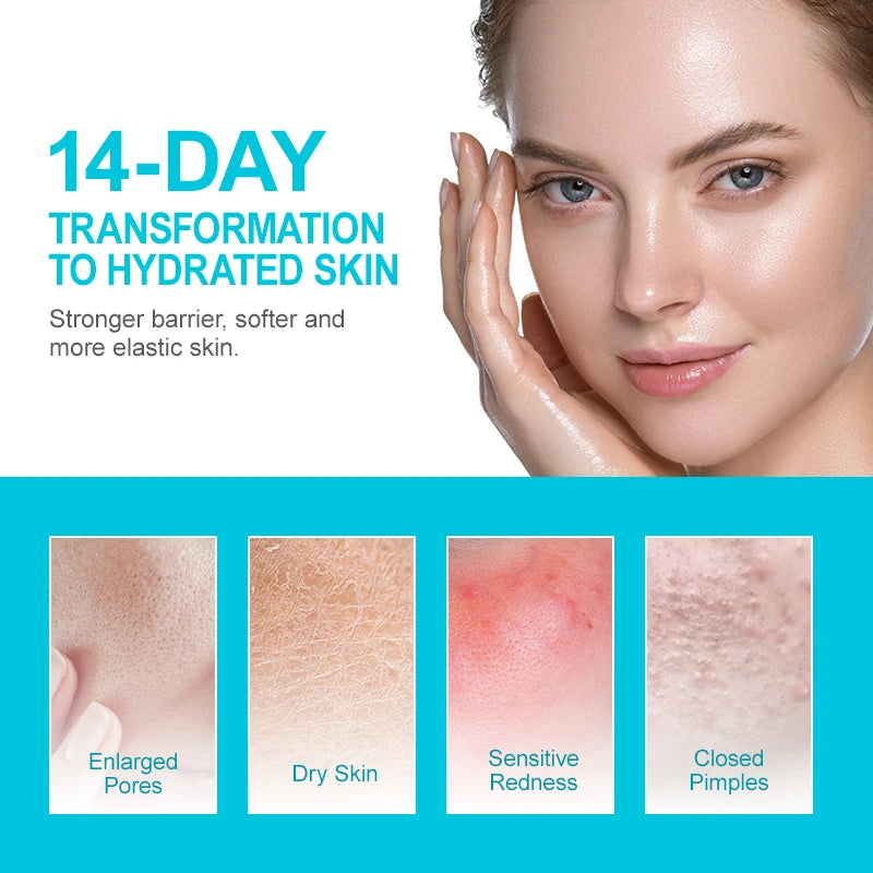 Hyaluronic Acid Face Serum & Cream Skin Care Set Deep Nourishing Lasting Moisturising Anti Dry Facial Skincare Cosmetics Kit