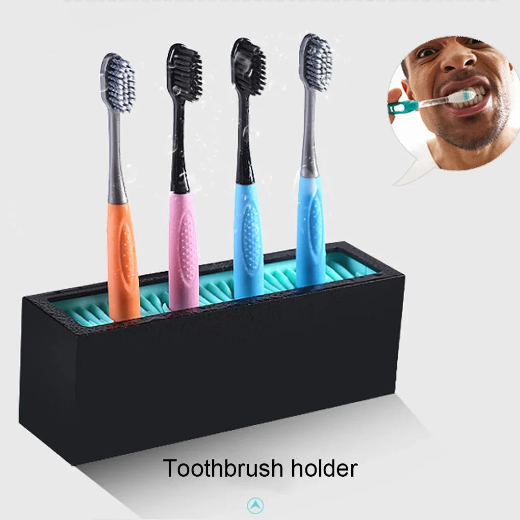 Makeup Brushes Holder Silicone Storage Rack for Cosmetic Tools Desktop Makup Brush Holder Organizer Rack，gift