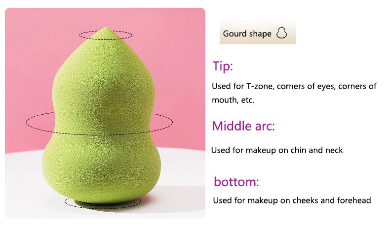Makeup Sponge Puff Professional Cosmetic Puff Powder Smooth Women's Makeup  Foundation Sponge Beauty Make Up Tool Accessories