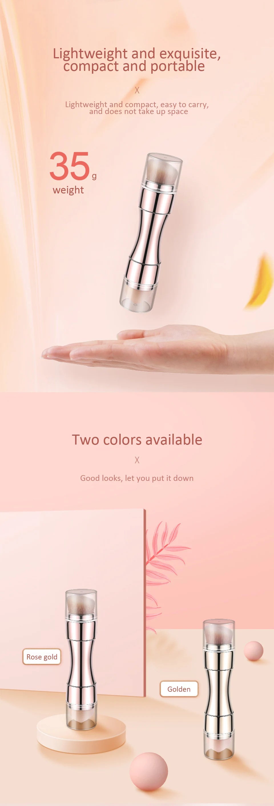 4 in 1 makeup brush set multifunctional eye shadow brush portable foundation brush blush brush lip brush