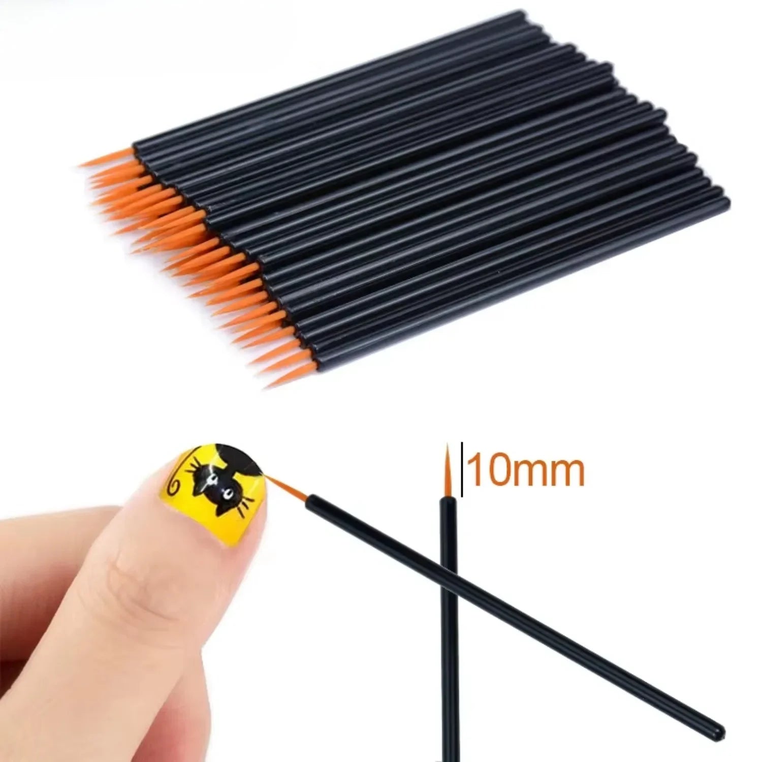 Wholesale 50pc/lot Reusable Gel Liner Beauty Eyeline MakupTools nail art brush Nail Art Brushes Painting Pen Disposable Eyeliner