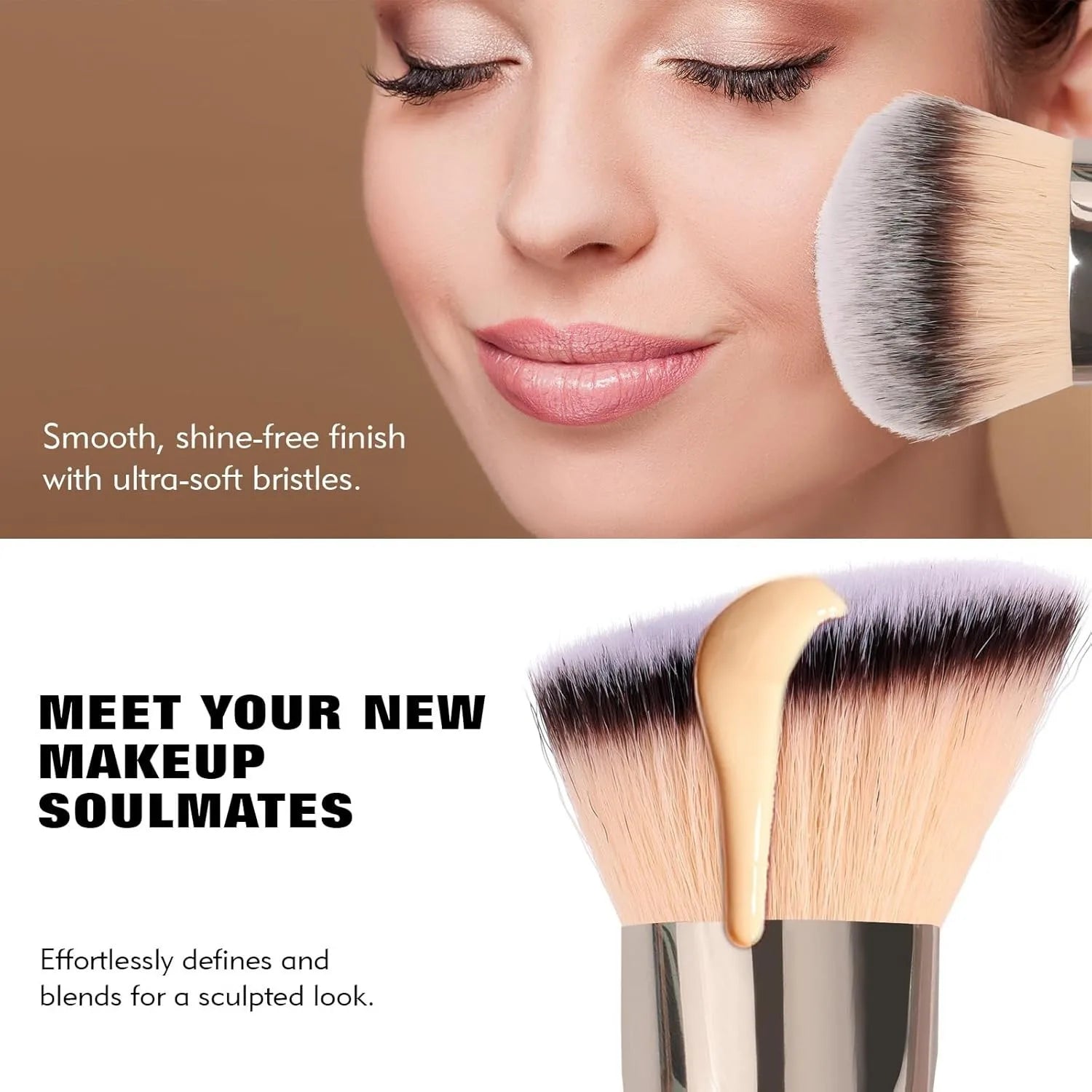 Dual-ended Foundation Brush Concealer brush contour brush blush brush Makeup Brush Professional