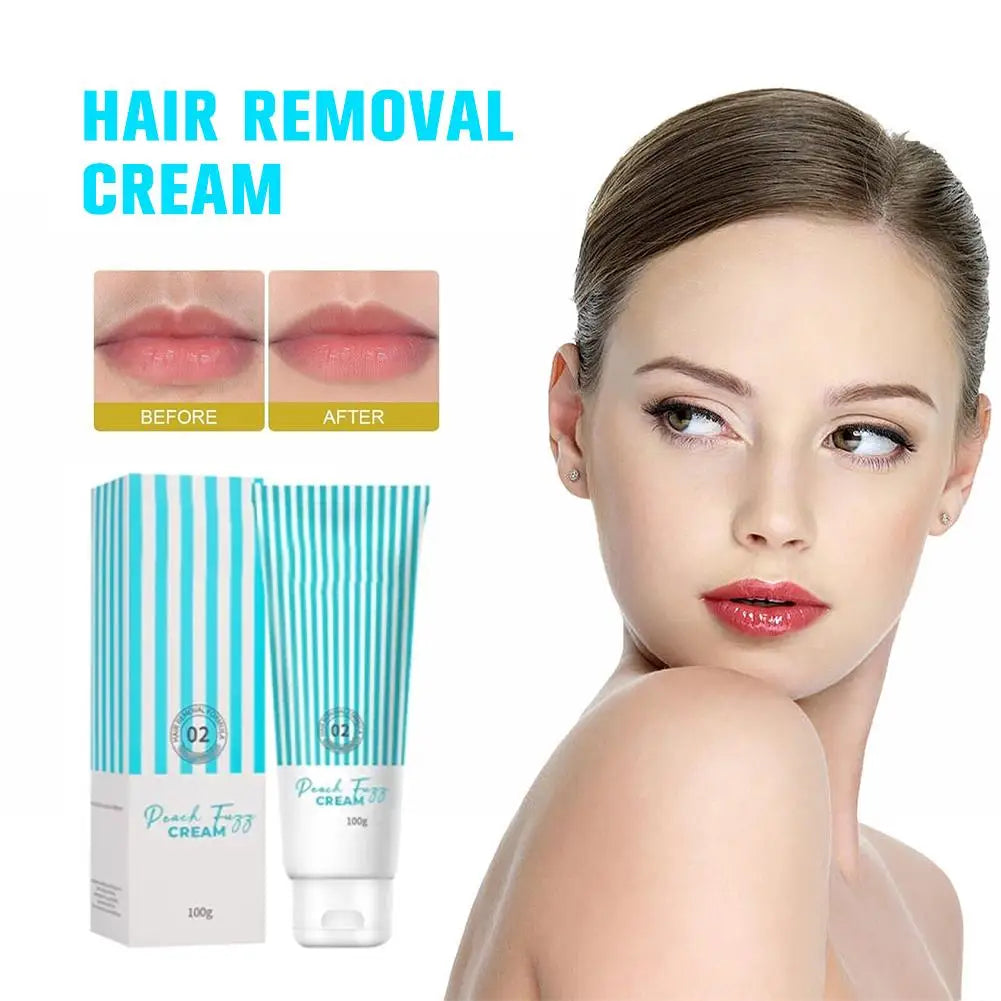 Hair Removal Cream Natural Gentle Soothing Ointment Soften Nourishing Hydration Refreshing Skin For Women Beauty Lip