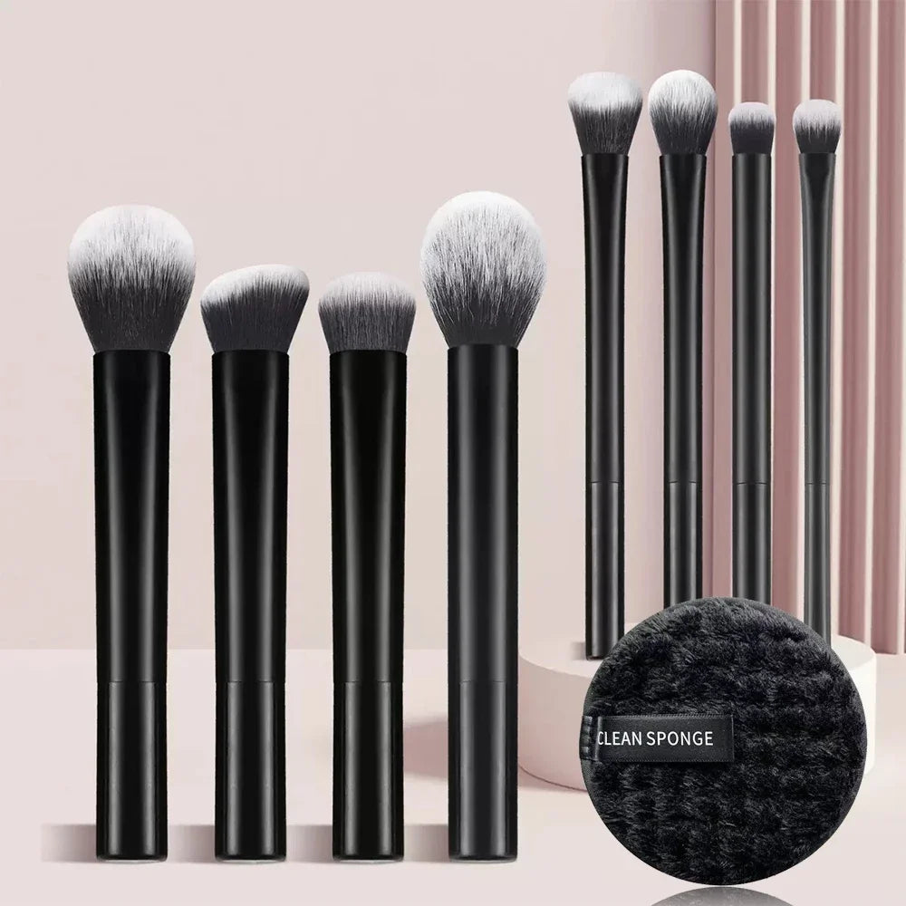 Makeup Brush Set Pro Easy to Clean, - Soft, Premium Synthetic Hair, Cruelty-Free, Foundation, Blush, Eyeshadow, Cosmetic