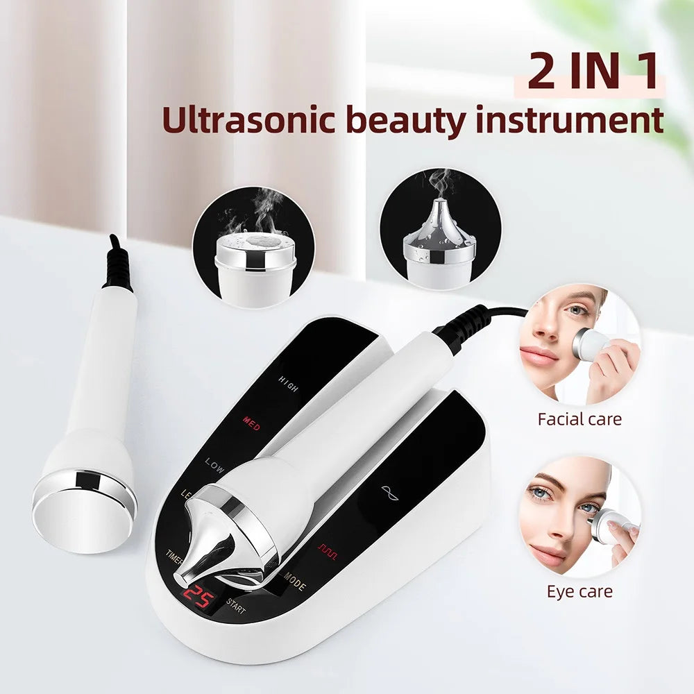 Ultrasound Skin Care Beauty Machine Skin Anti Aging High Frequency Face Eye Massager Ultrasonic Beauty Women SPA Device