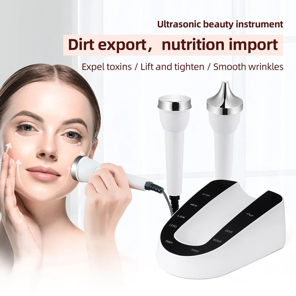 Ultrasound Skin Care Beauty Machine Skin Anti Aging High Frequency Face Eye Massager Ultrasonic Beauty Women SPA Device