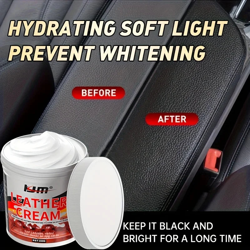 Car Leather Care Cream - A universal leather care cream, modern leather care, providing long-lasting luster and protection