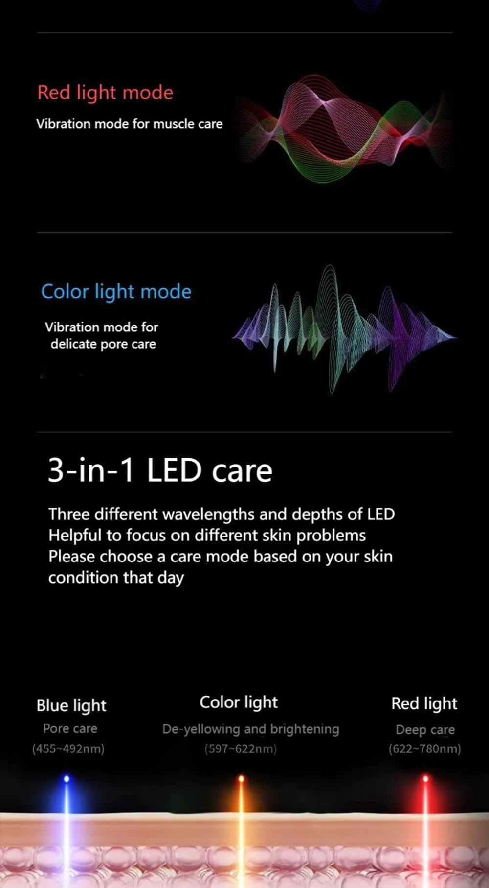 Multifunctional Facial Skin Care Beauty Massager Electric Facial Massage Device Clean Face Skin Rejuvenation Lifting Tighten