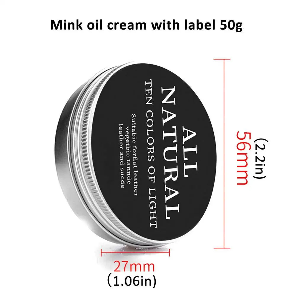 30/50/100g Leather Care Cream Natural Leather Conditioner Genuine leather mink cream care oil Refurbishing Restoration Agent