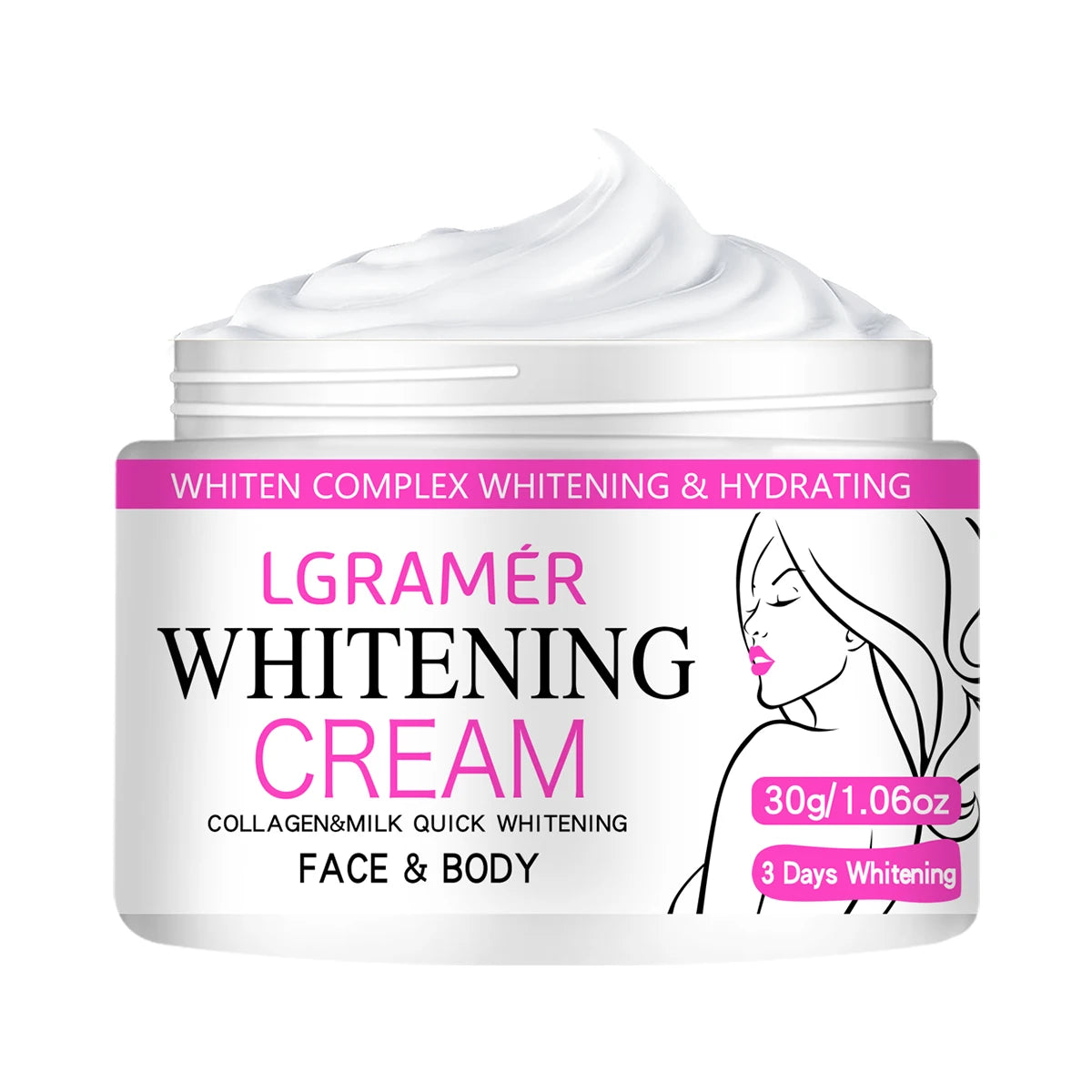 Whitening Face Cream Body Armpit Leg Knee Elbow Lighten Dark Spots Brighten Skin Tone Moisturizing Care Health Beauty Skin Care