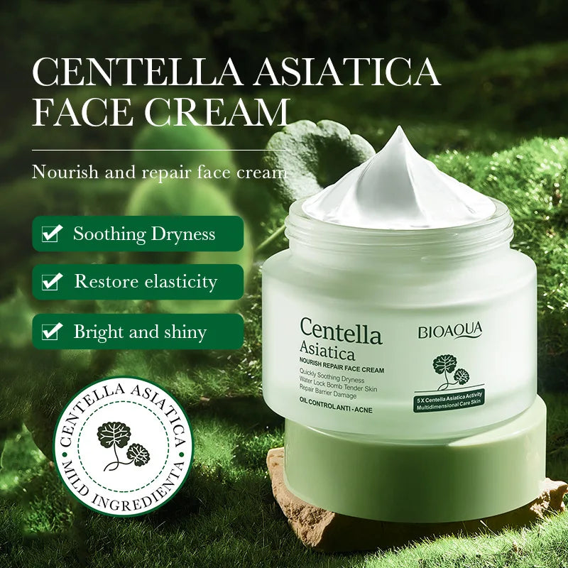 BIOAQUA Centella Asiatica Face Cream skincare Moisturizing Nourishing Firming Facial Cream Skin Care for Beauty