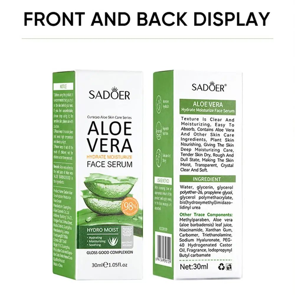 Aloe Vera Moisturizing face Essence Brightening Hydrating Essence Soothing face Care beauty skincare