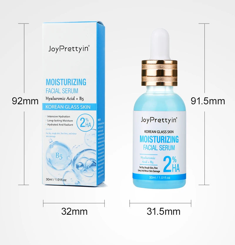 Hyaluronic Acid Face Serum & Cream Skin Care Set Deep Nourishing Lasting Moisturising Anti Dry Facial Skincare Cosmetics Kit