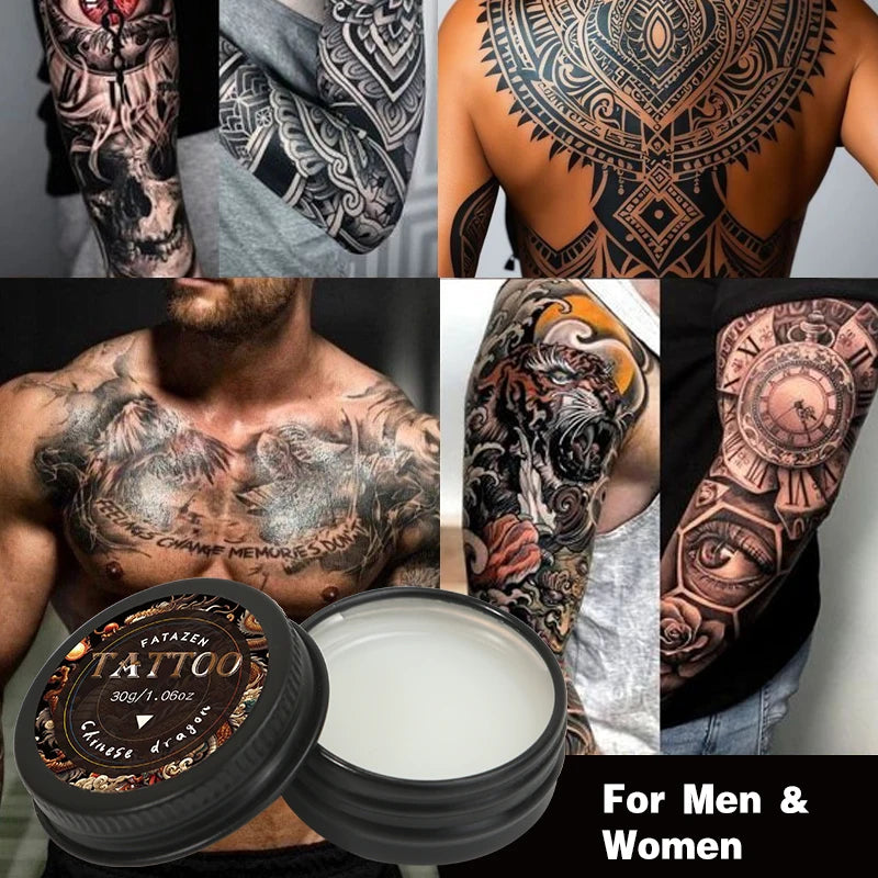 30g Tattoo Care Balm Natural Moisturizing & Nourishing Cream, Enhances & Protection Color, Gentle & Non-Irritating
