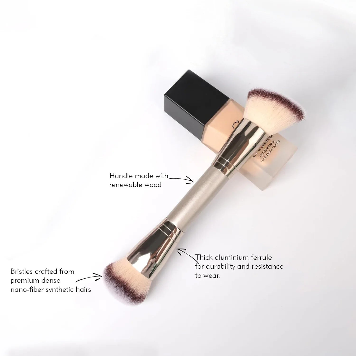 Dual-ended Foundation Brush Concealer brush contour brush blush brush Makeup Brush Professional