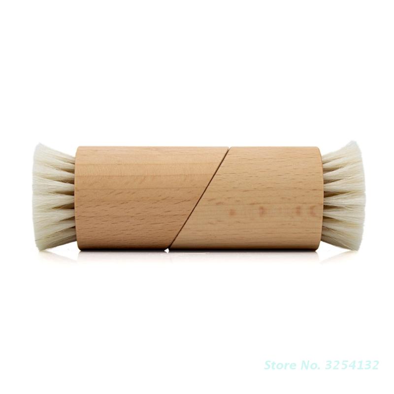 Wood Handle Facial Cleaning Brush Deep Clean Manual Soft Face Massager Skin Pore Clean Brush Face Care Brush Beauty Tool