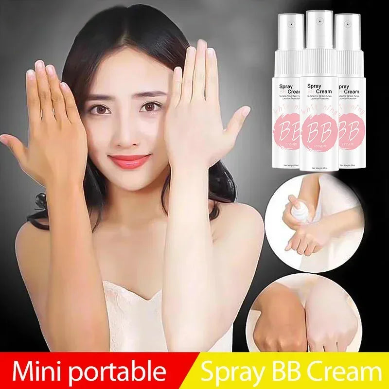 Whitening Moisturizing Base Spray BB Cream Concealer Brighten Face Beauty Skin Care Foundation Makeup 20ml Korean Cosmetics