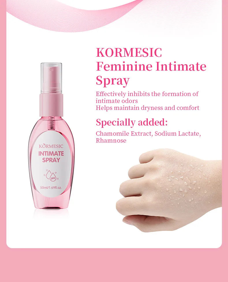 5pcs/set KORMESIC Women's Intimate Care Bundle Daily Skin Routine Set Beautifying Wash Bath Brightening Delicate Smooth Kit