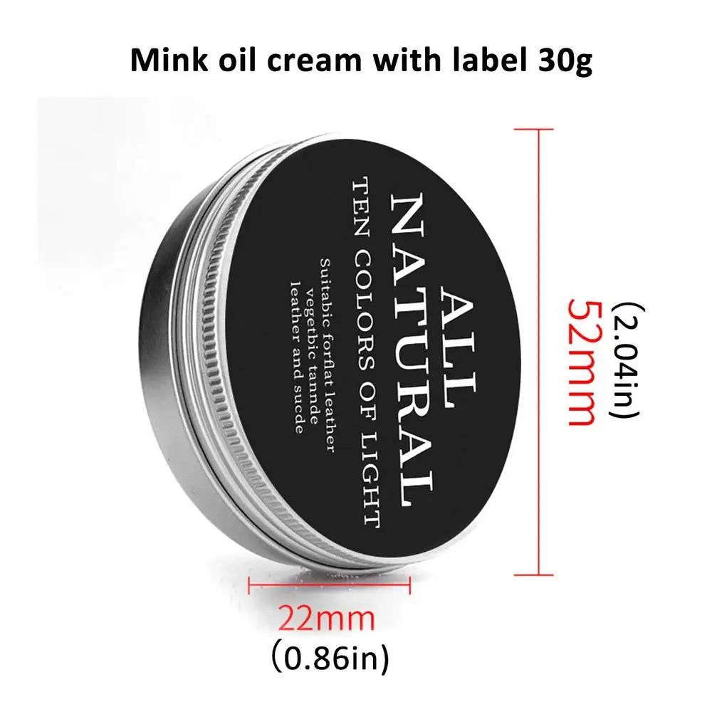 30/50/100g Leather Care Cream Natural Leather Conditioner Genuine leather mink cream care oil Refurbishing Restoration Agent