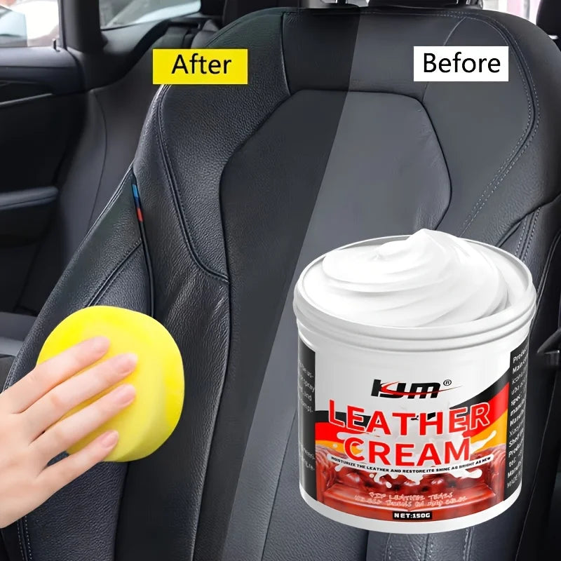 Car Leather Care Cream - A universal leather care cream, modern leather care, providing long-lasting luster and protection