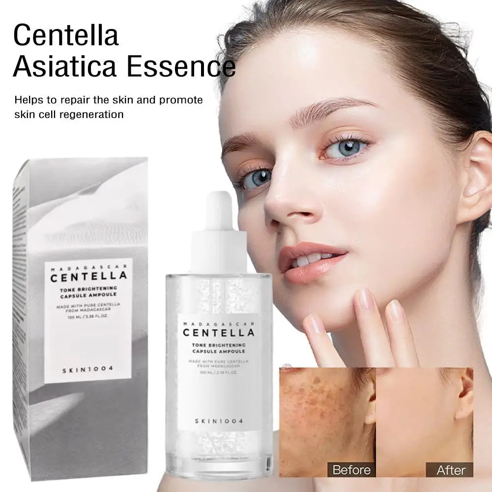 Centella Asiatica Essence Moisturizing Primer Hyaluronic Brightening Capsule Ampoule Solution Hydrating Latex Skin Care Set