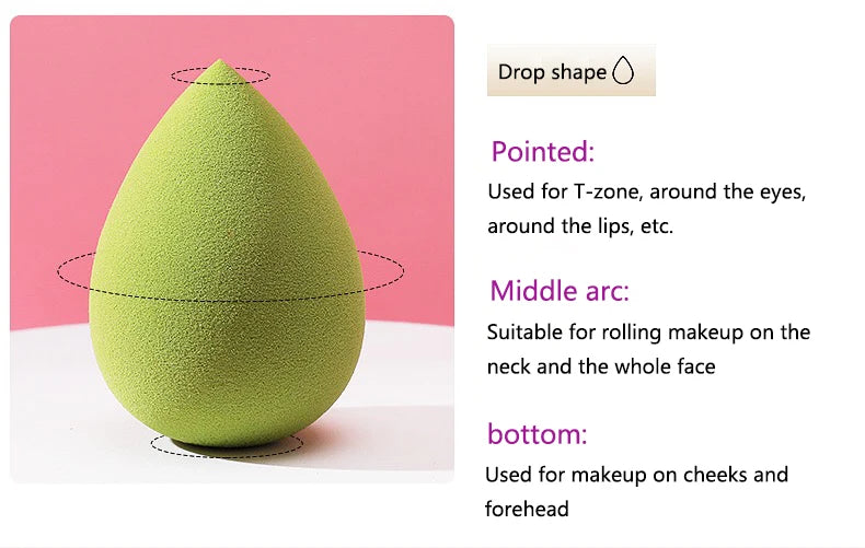 Makeup Sponge Puff Professional Cosmetic Puff Powder Smooth Women's Makeup  Foundation Sponge Beauty Make Up Tool Accessories