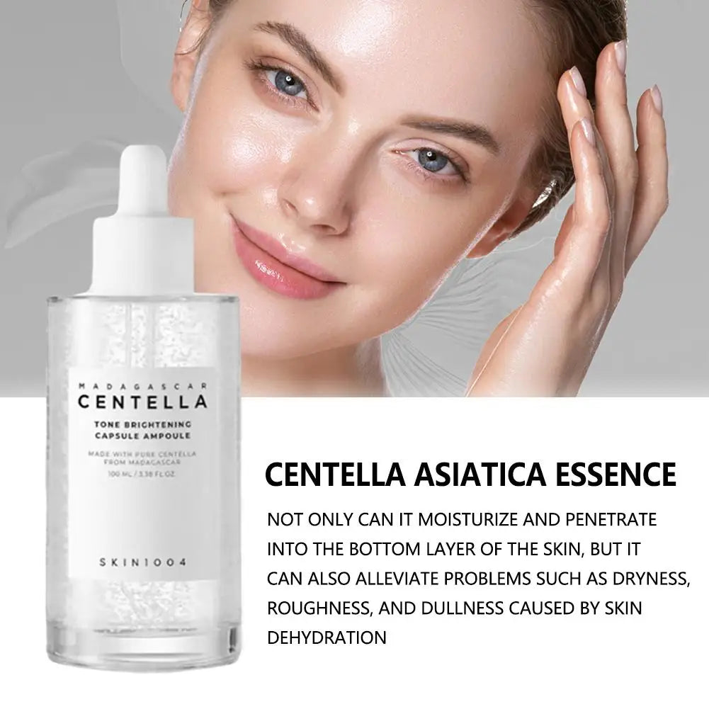Centella Asiatica Essence Moisturizing Primer Hyaluronic Brightening Capsule Ampoule Solution Hydrating Latex Skin Care Set