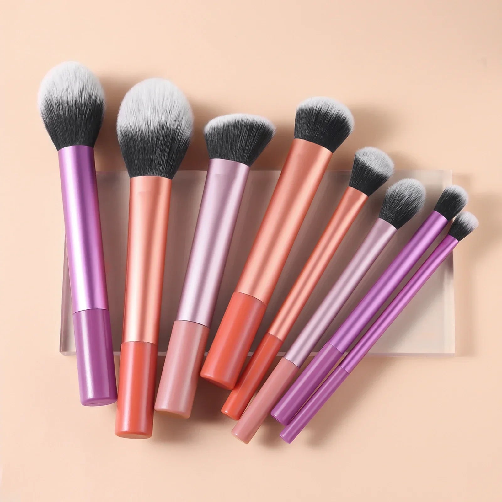Makeup Brush Set Pro Easy to Clean, - Soft, Premium Synthetic Hair, Cruelty-Free, Foundation, Blush, Eyeshadow, Cosmetic