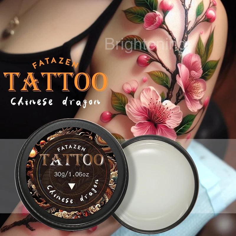 30g Tattoo Care Balm Natural Moisturizing & Nourishing Cream, Enhances & Protection Color, Gentle & Non-Irritating