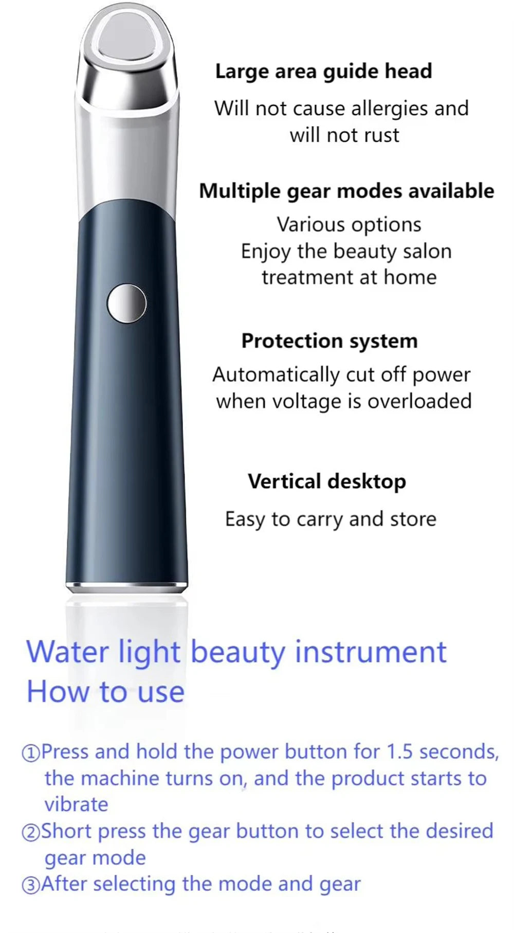 Multifunctional Facial Skin Care Beauty Massager Electric Facial Massage Device Clean Face Skin Rejuvenation Lifting Tighten
