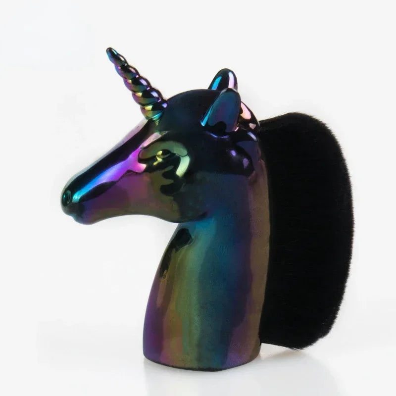Cute Cartoon Unicorn Nail Art Makeup Brushes Synthetic Hair Blush Woman Makeup Brush Face Powder Foundation Cosmetic Makeup Tool