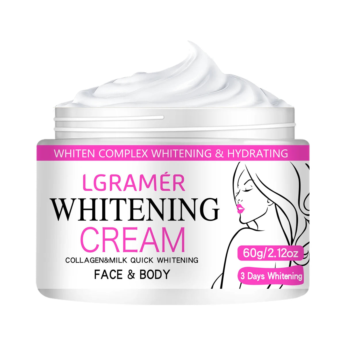 Whitening Face Cream Body Armpit Leg Knee Elbow Lighten Dark Spots Brighten Skin Tone Moisturizing Care Health Beauty Skin Care