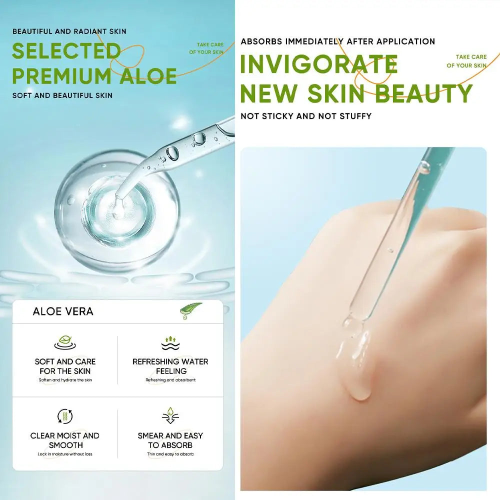 Aloe Vera Moisturizing face Essence Brightening Hydrating Essence Soothing face Care beauty skincare