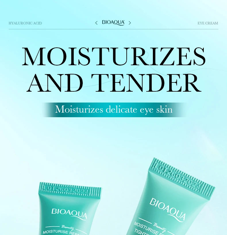 2pcs/kit BIOAQUA Hyaluronic Acid Skin Care Sets Face Eye Cream Moisturizing Hydrating Firming Facial Eyes Creams Face Skin Care