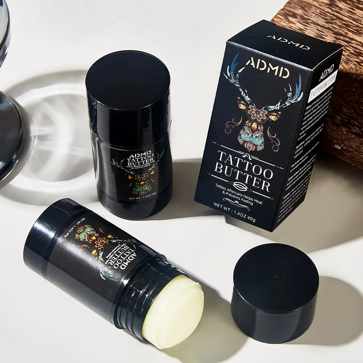 40g Tattoo Care Cream Nourishing Tattoo Balm Stick for Long-Lasting Color Preservation Soothing Skincare Paste for Tattooed Skin