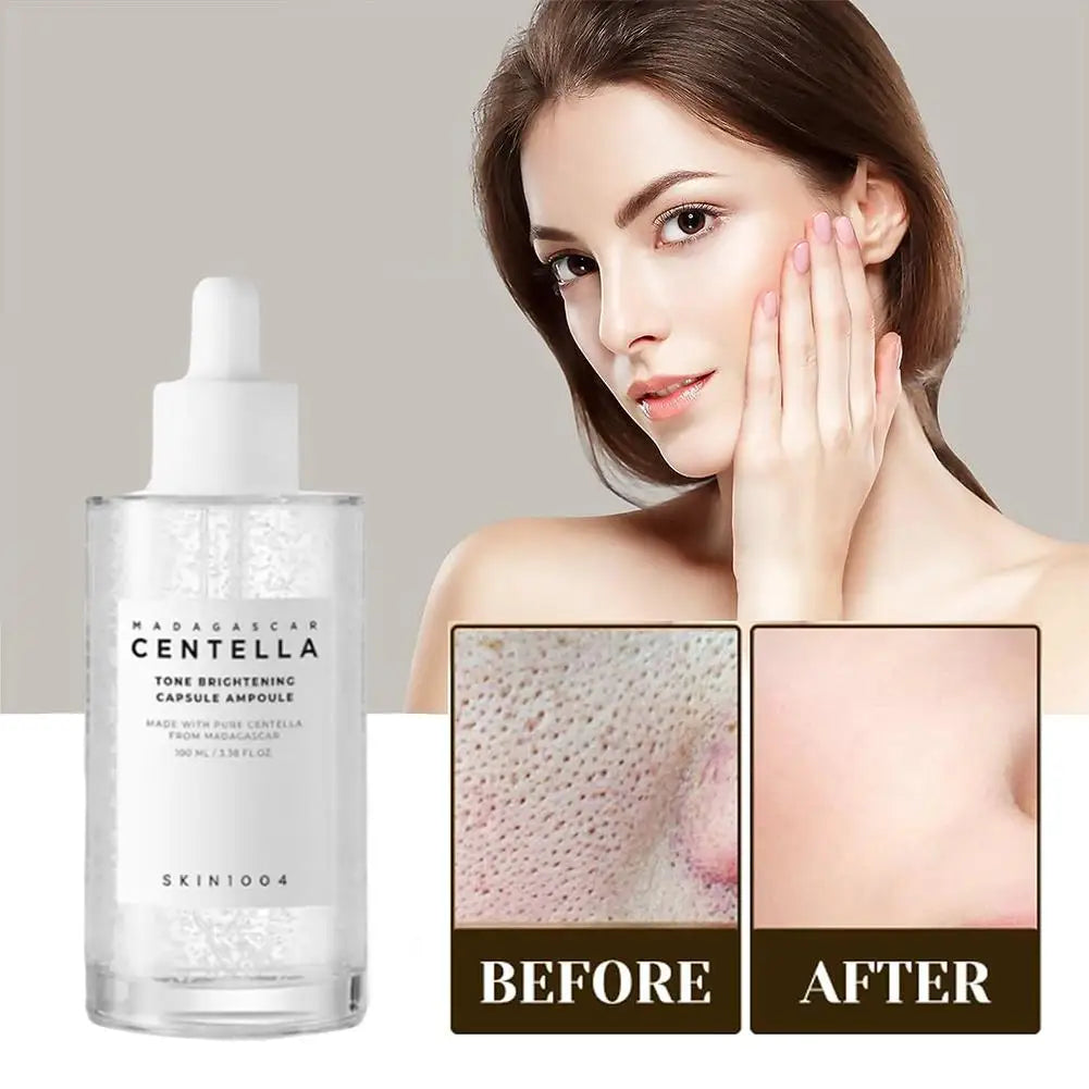 Centella Asiatica Essence Moisturizing Primer Hyaluronic Brightening Capsule Ampoule Solution Hydrating Latex Skin Care Set