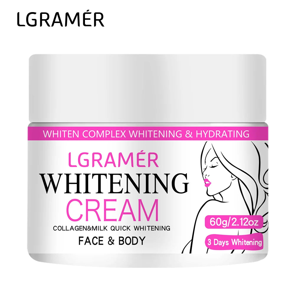 Whitening Face Cream Body Armpit Leg Knee Elbow Lighten Dark Spots Brighten Skin Tone Moisturizing Care Health Beauty Skin Care
